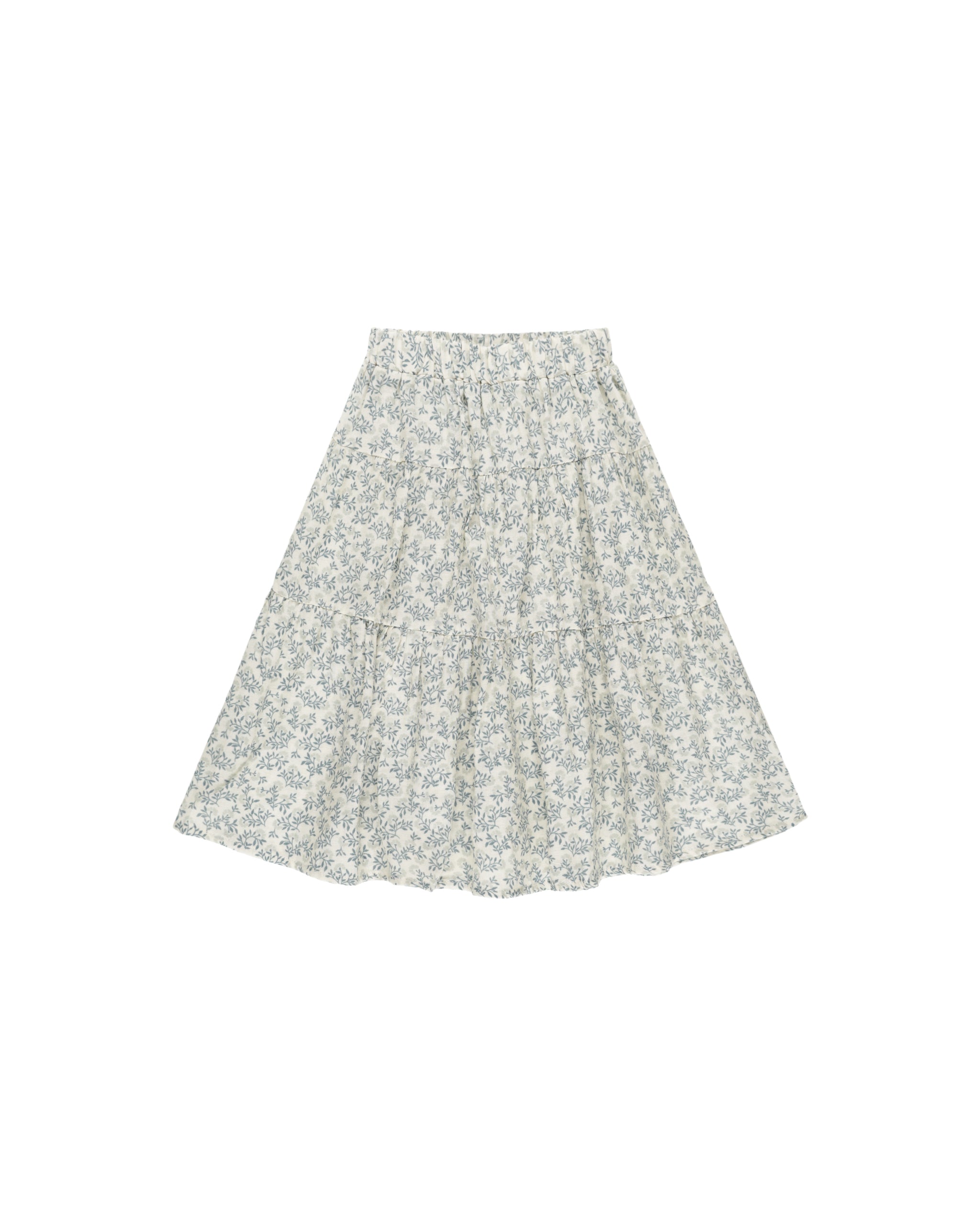 Rylee + Cru Tiered Midi Skirt - Blossom