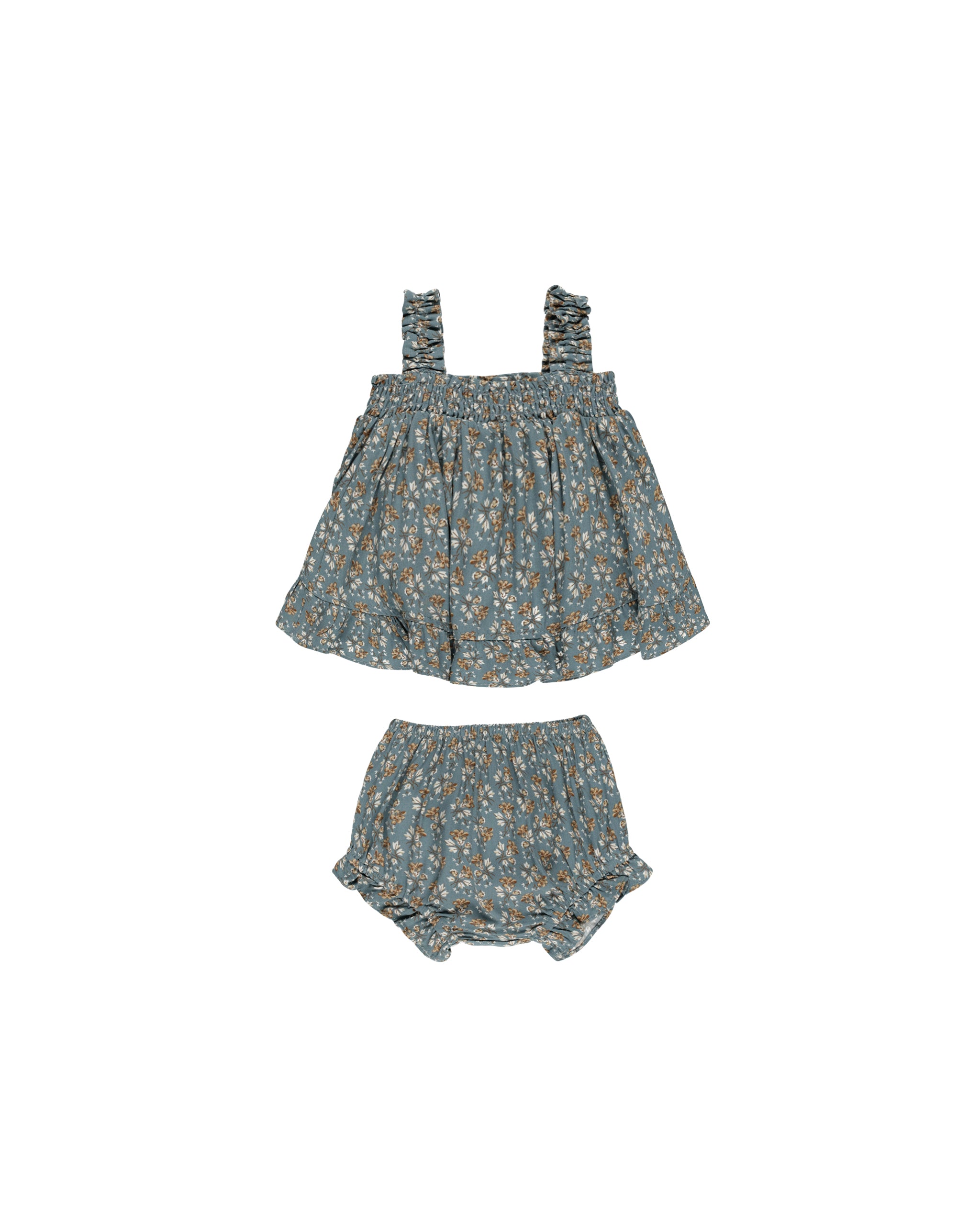 Rylee + Cru Lala Set - Blue Floral