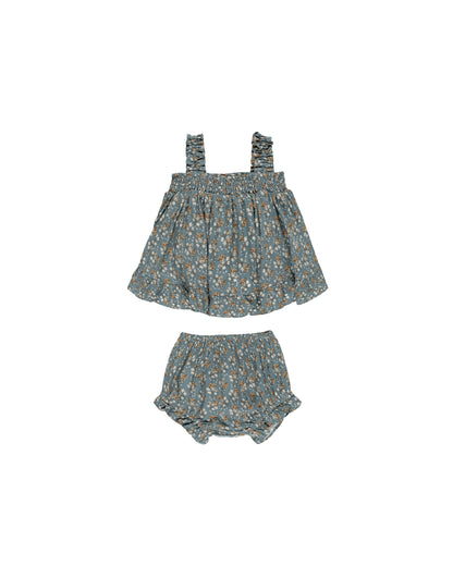 Rylee + Cru Lala Set - Blue Floral