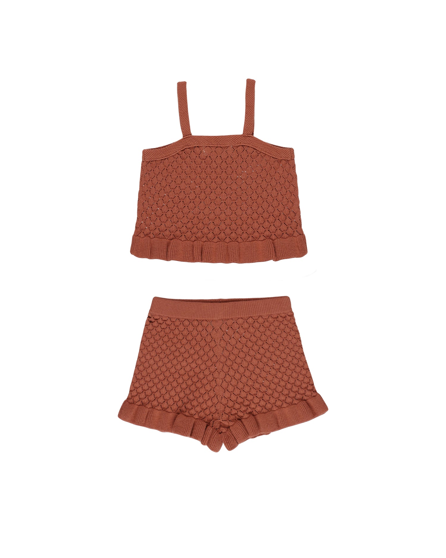 Rylee + Cru Crochet Tank Set - Poppy