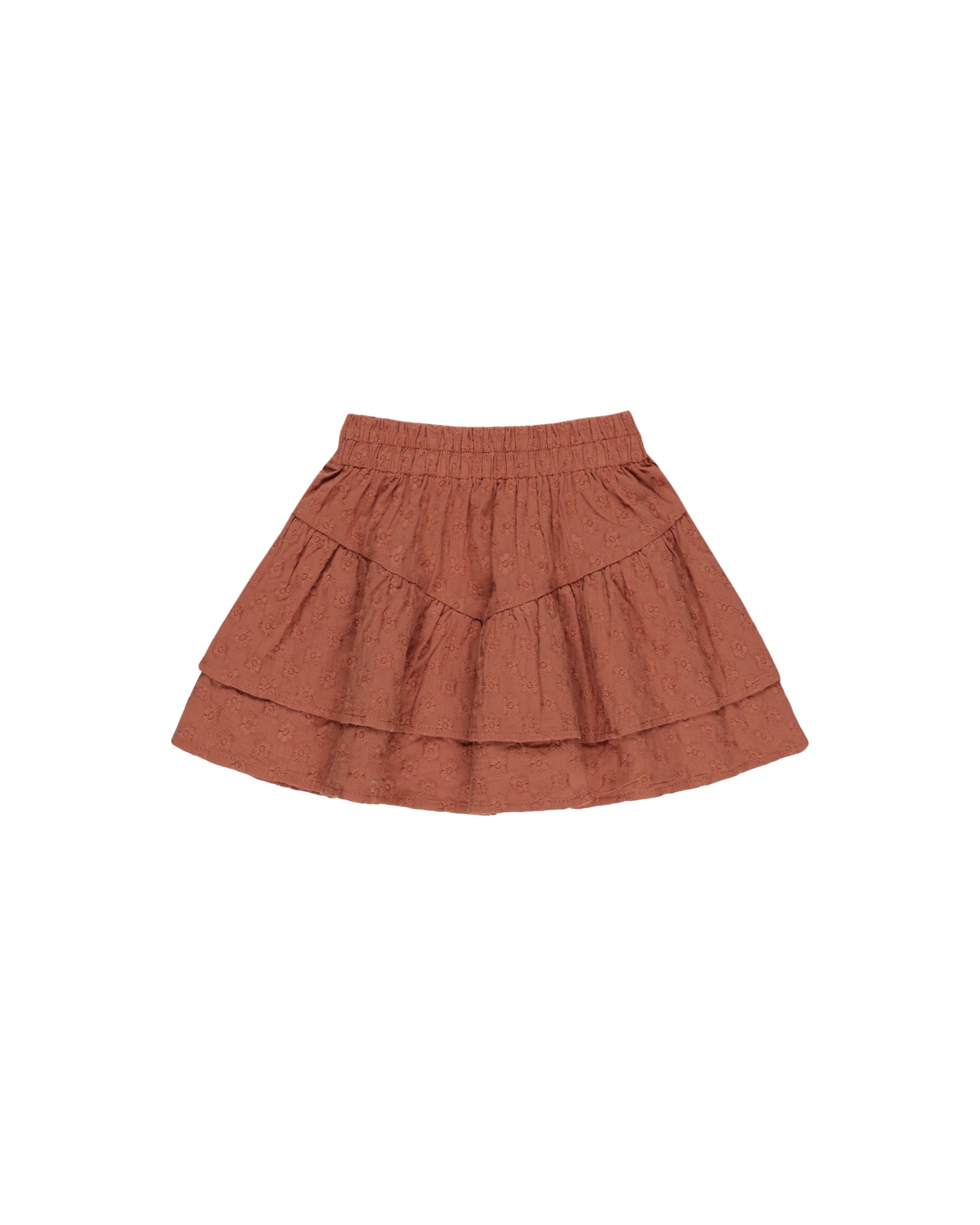 Rylee + Cru Tiered Mini Skirt - Poppy
