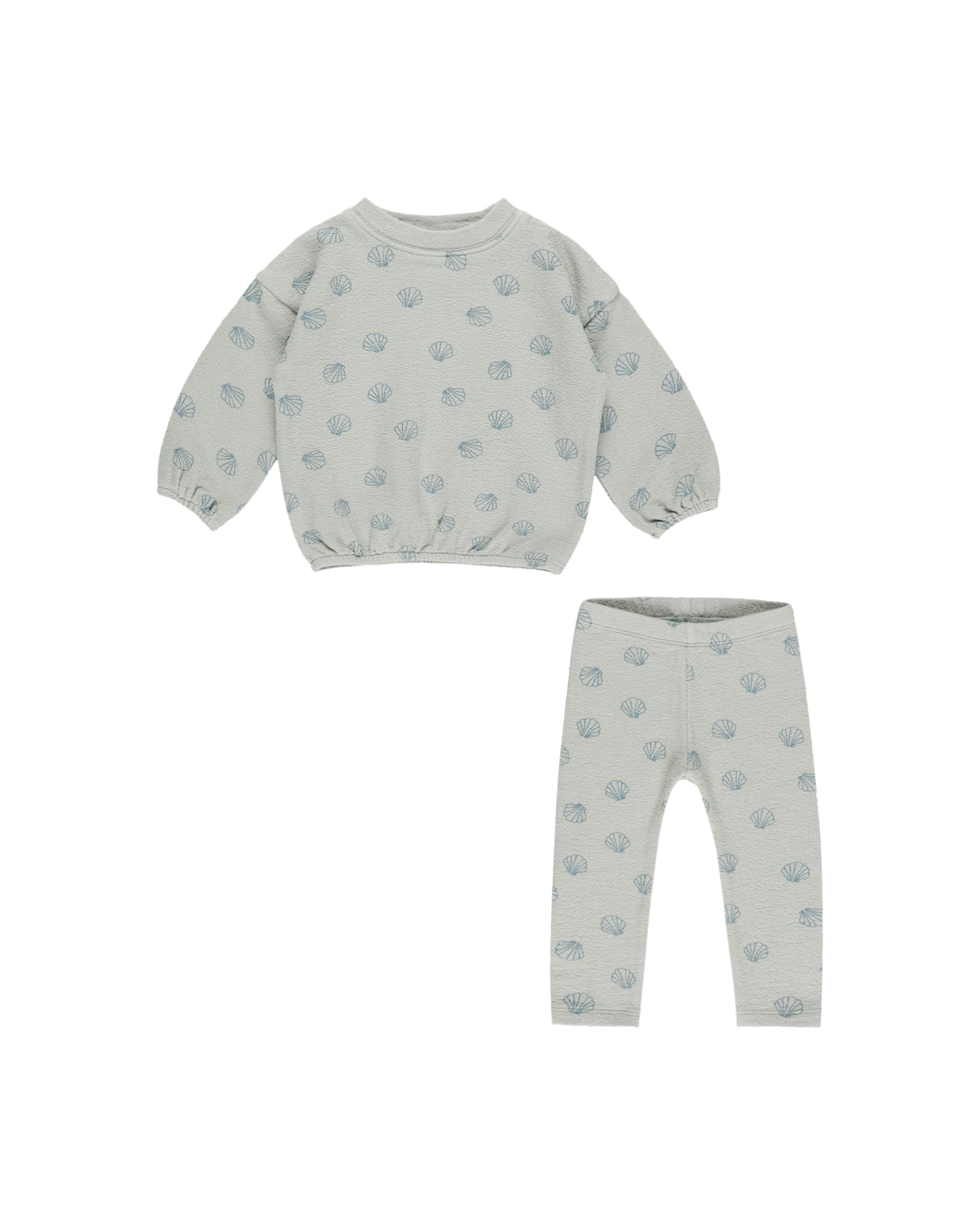 Rylee + Cru Spongey Knit Set - Seashells