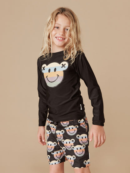 Huxbaby Rashguard - Rainbow Smile Bear