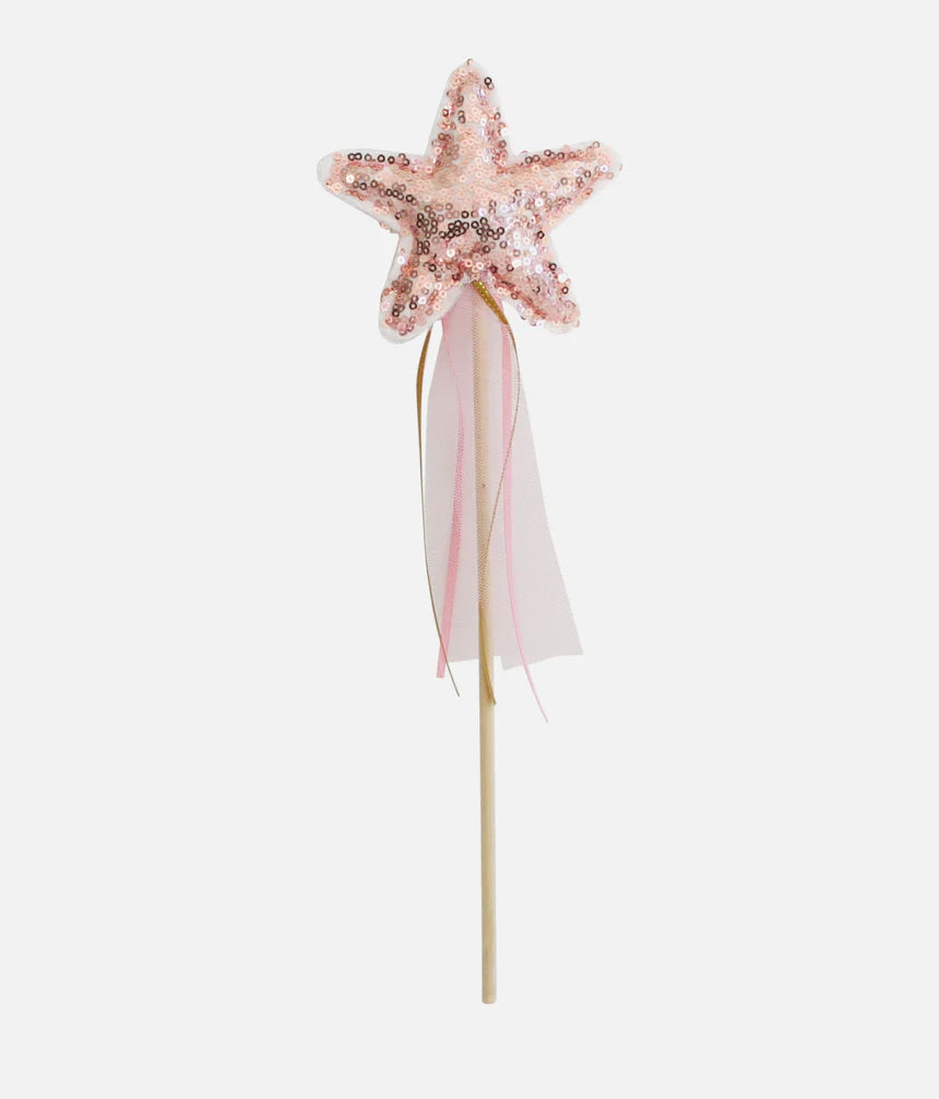 Alimrose Sequin Star Wand Set - Rose Gold
