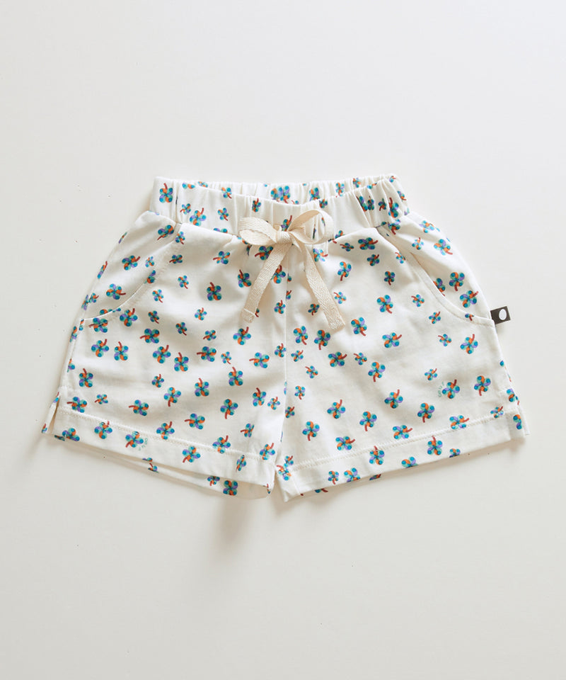 Oeuf Play Shorts - Gardenia/Clover Print