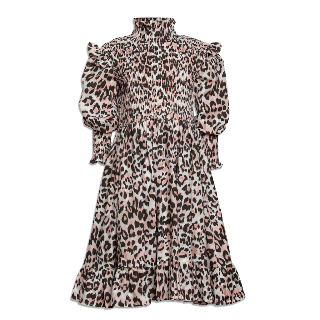Petite Amalie Shirred Dress - Animal
