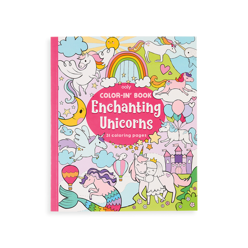 Ooly Color-In' Book - Enchanting Unicorns
