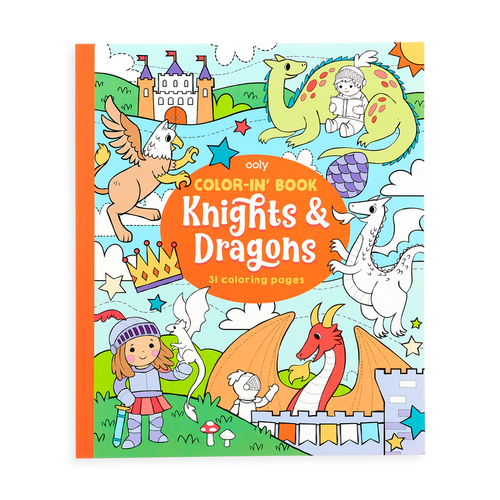 Ooly Color-In' Book - Knights & Dragons