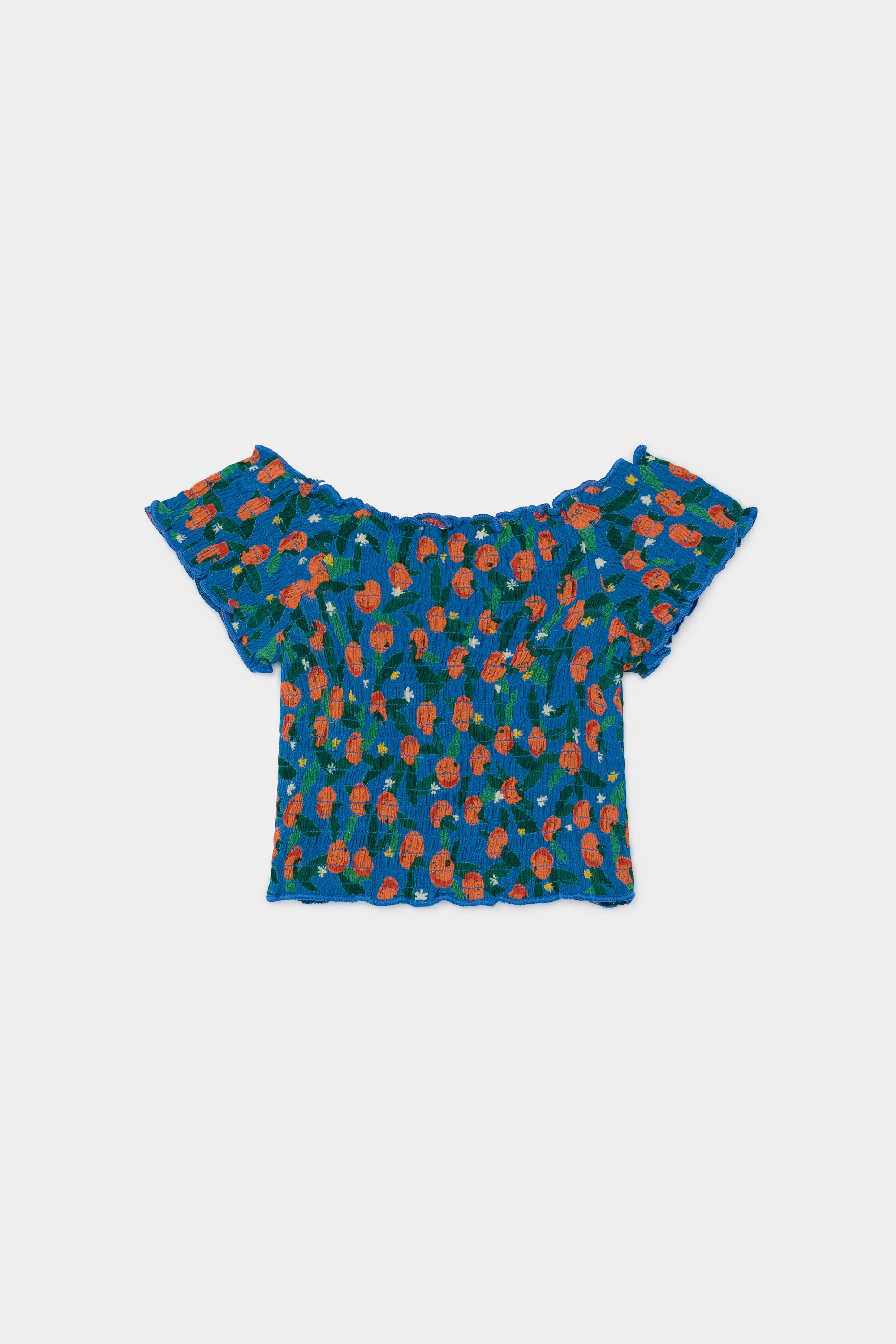 Bobo Choses All Over Oranges Smocked top