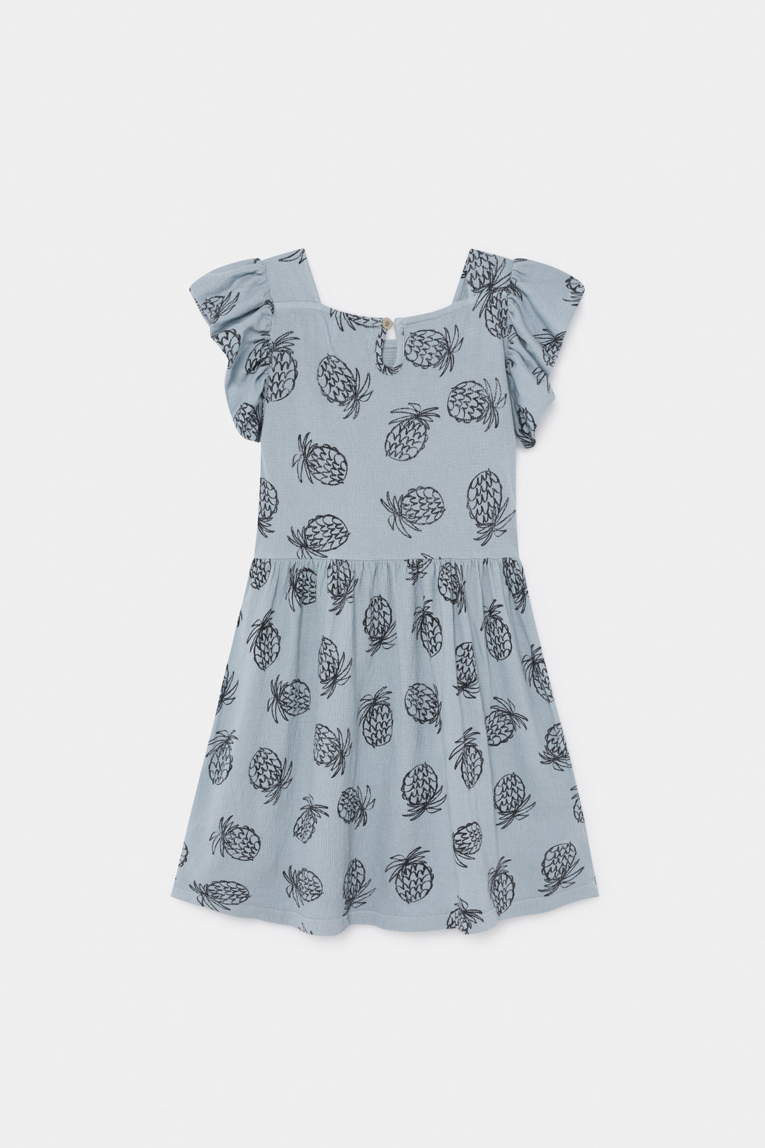 Bobo Choses All Over Pineapples Jersey Ruffle Dress