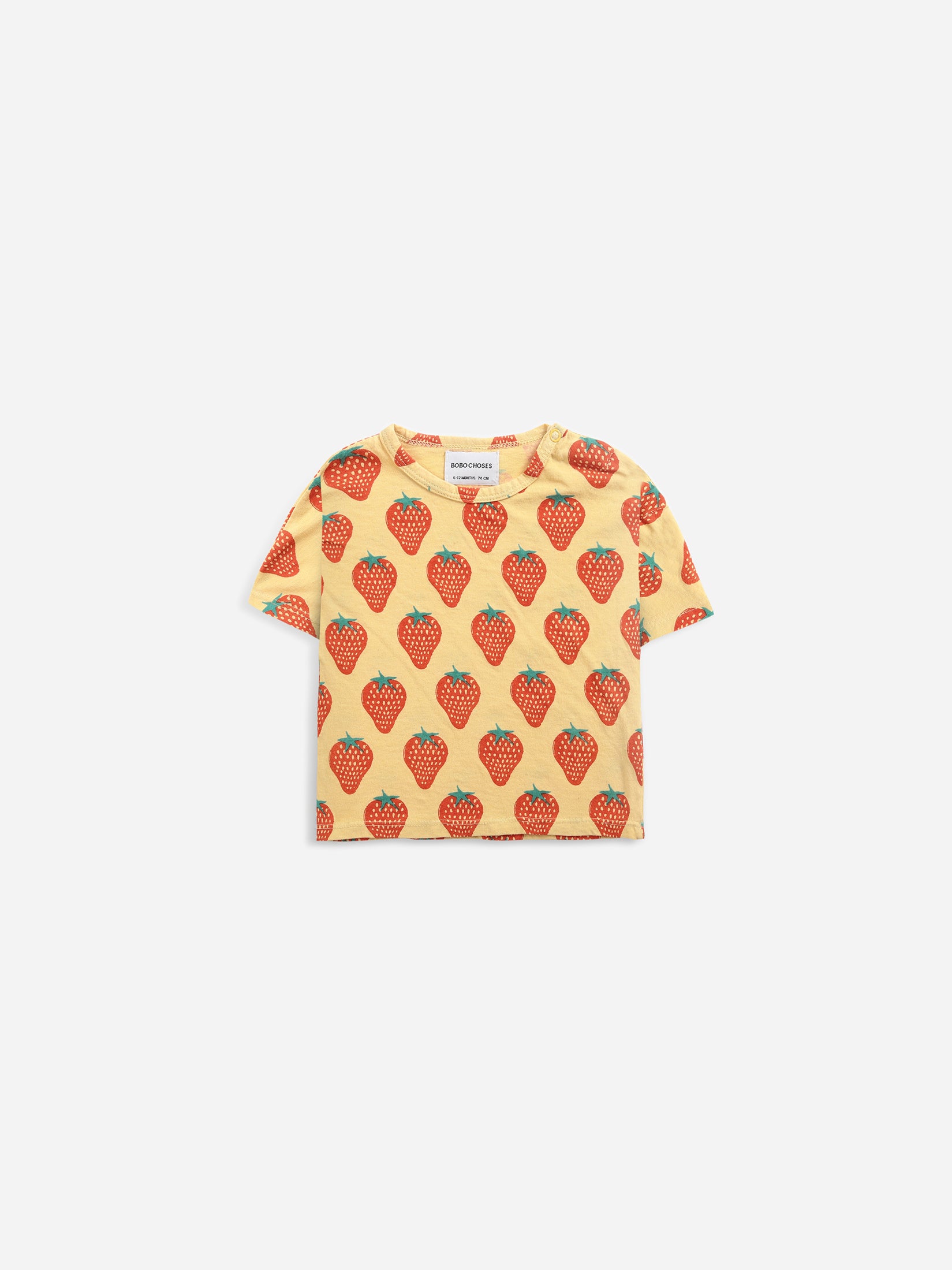 Bobo Choses Strawberry All Over Short Sleeve T-Shirt