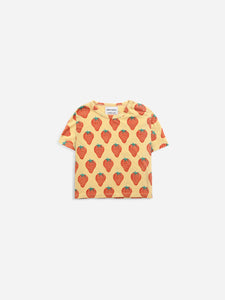 Bobo Choses Strawberry All Over Short Sleeve T-Shirt