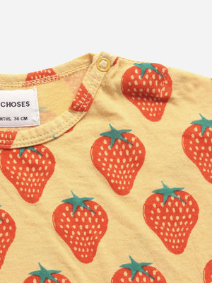 Bobo Choses Strawberry All Over Short Sleeve T-Shirt
