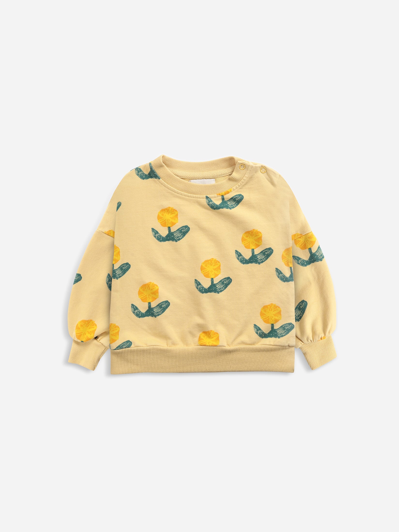 Bobo Choses Wallflowers All Over Baby Sweatshirt