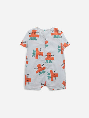 Bobo Choses I'm a Poet All Over Woven Playsuit