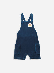 Bobo Choses Sniffy Dog Patch Terry Fleece Dungaree