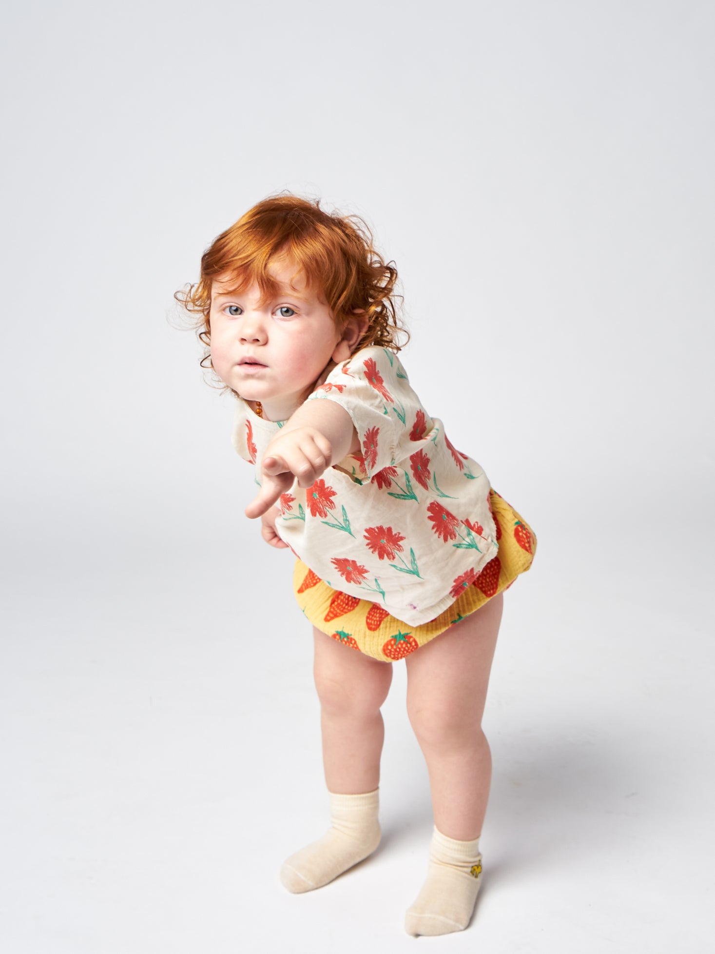 Bobo Choses Strawberry All Over Woven Bloomer