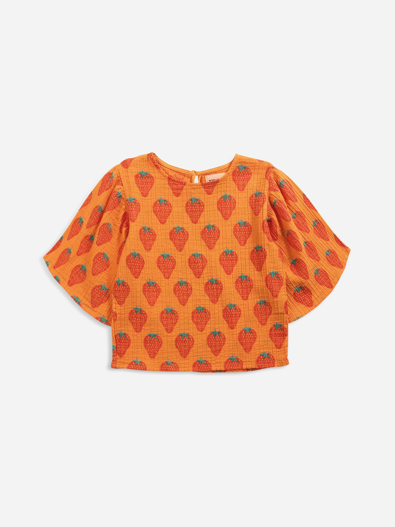Bobo Choses Strawberries All Over Woven Top