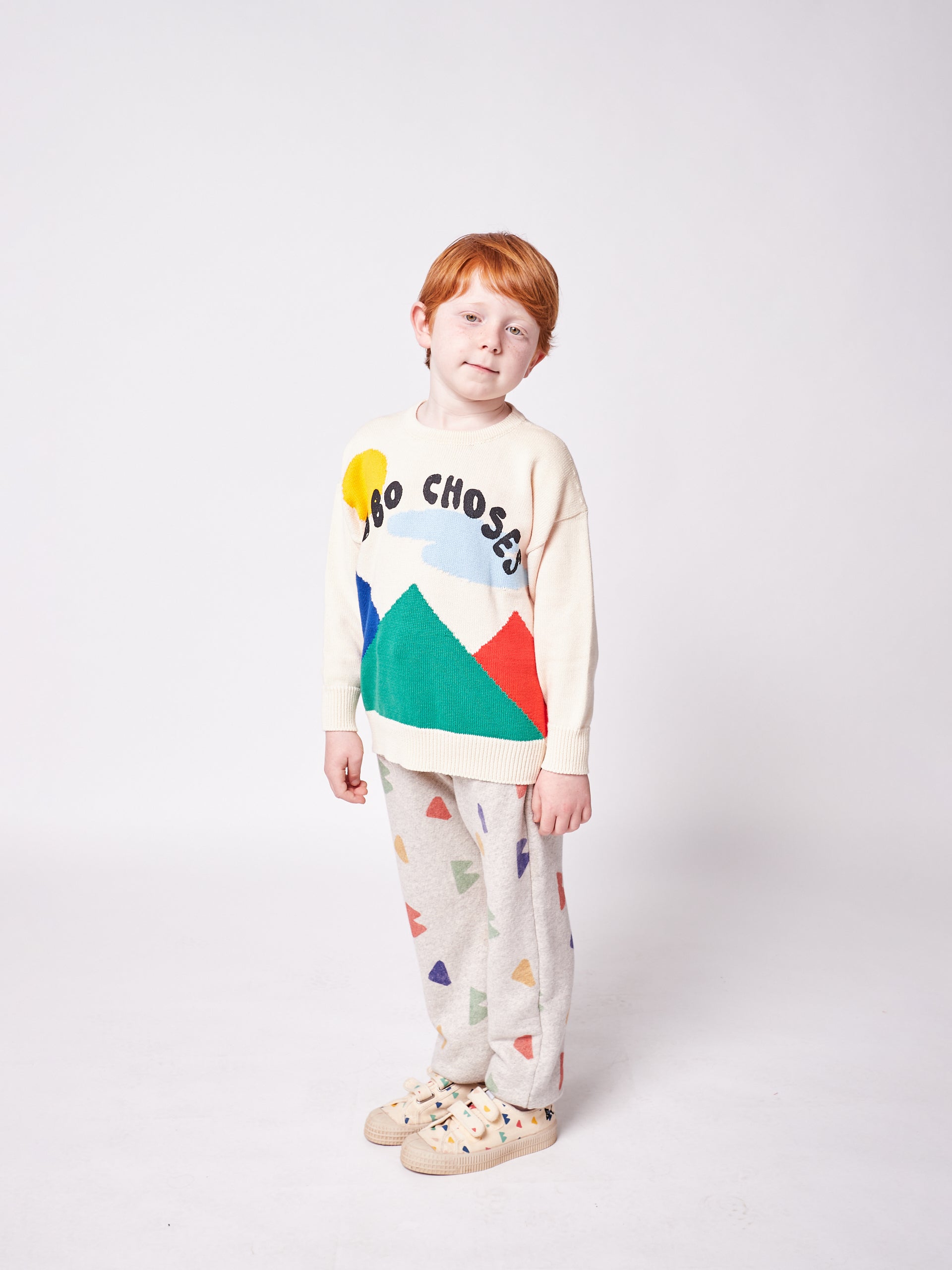 Bobo Choses Landscape Intarsia Jumper
