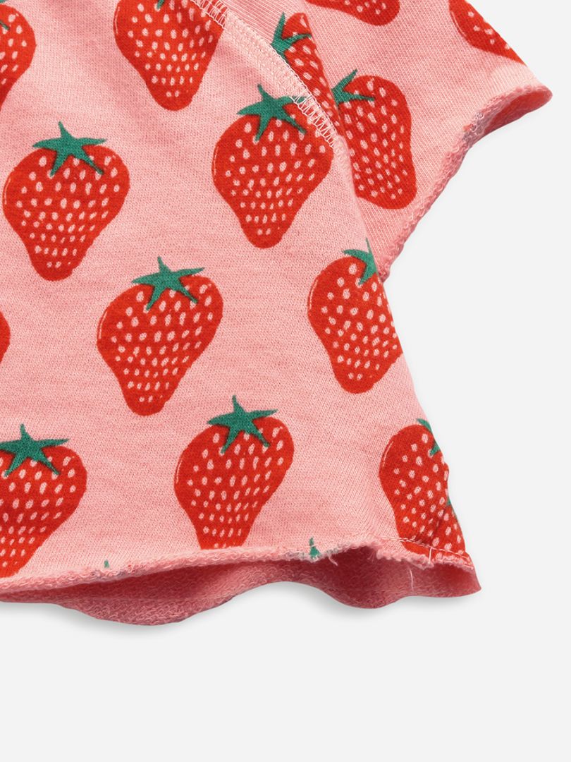 Bobo Choses Cropped Sweatshirt - Strawberry All Over
