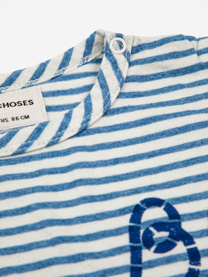 Bobo Choses Baby Blue Stripes T-Shirt