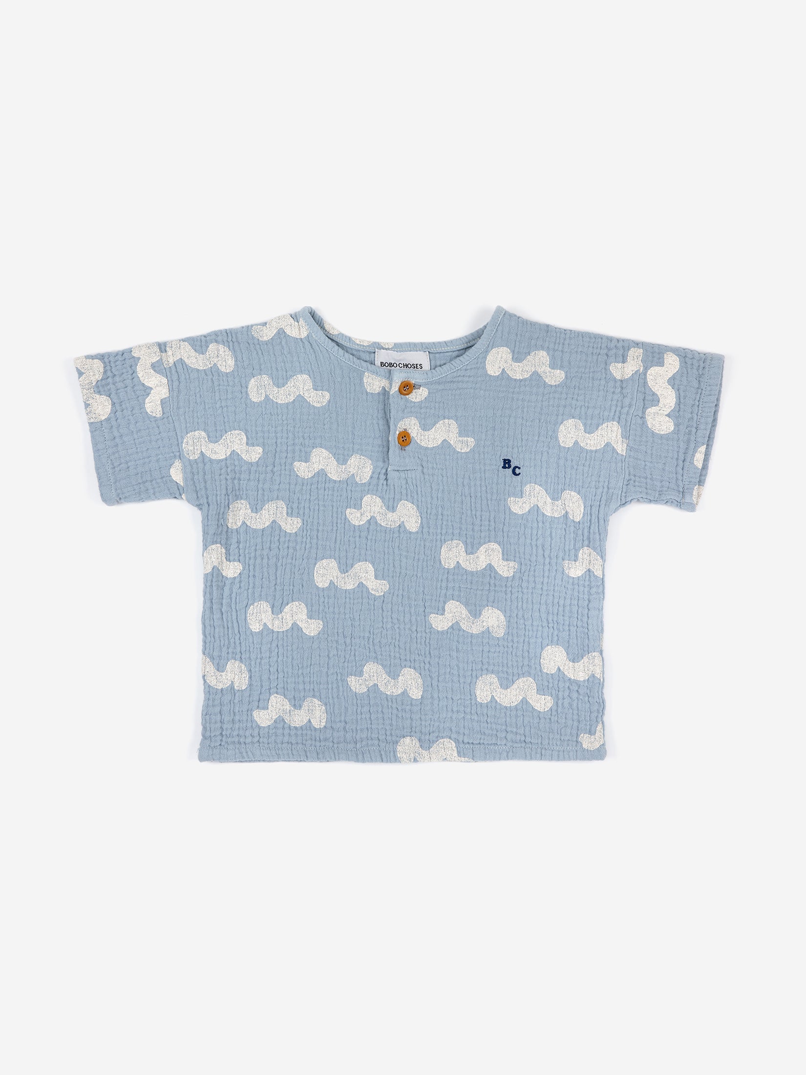 Bobo Choses Baby Waves All Over Shirt