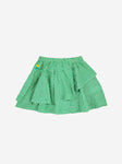 Bobo Choses Green Vichy Woven Ruffle Skirt