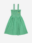 Bobo Choses Green Vichy Strap Dress