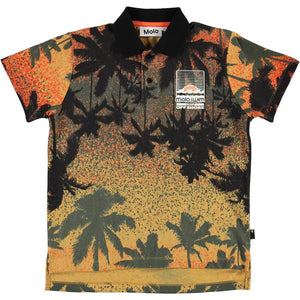 Molo Ramon Short Sleeve T- Shirt - Sunset Palm