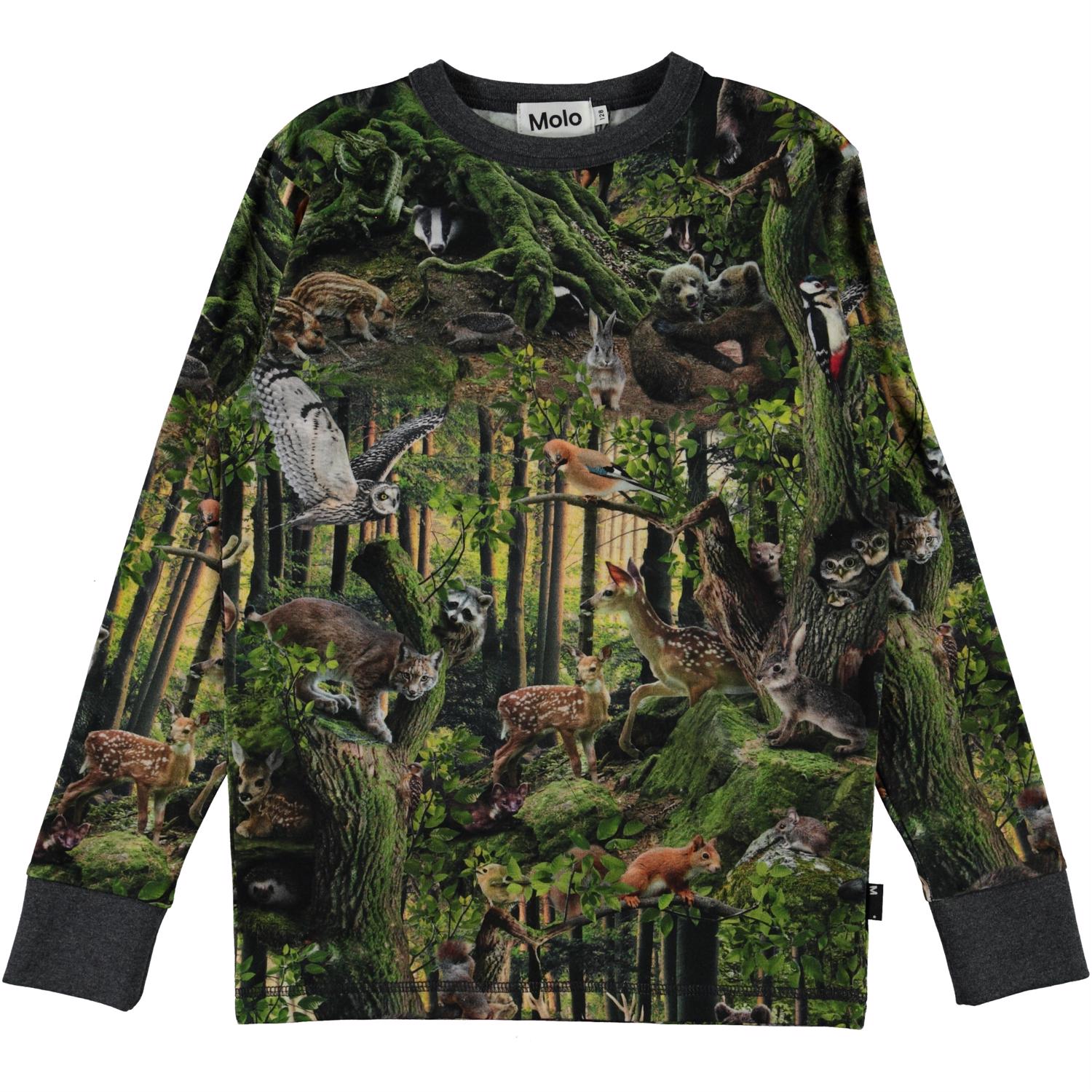 Molo Rill Long Sleeve t- Shirt - Forest Life