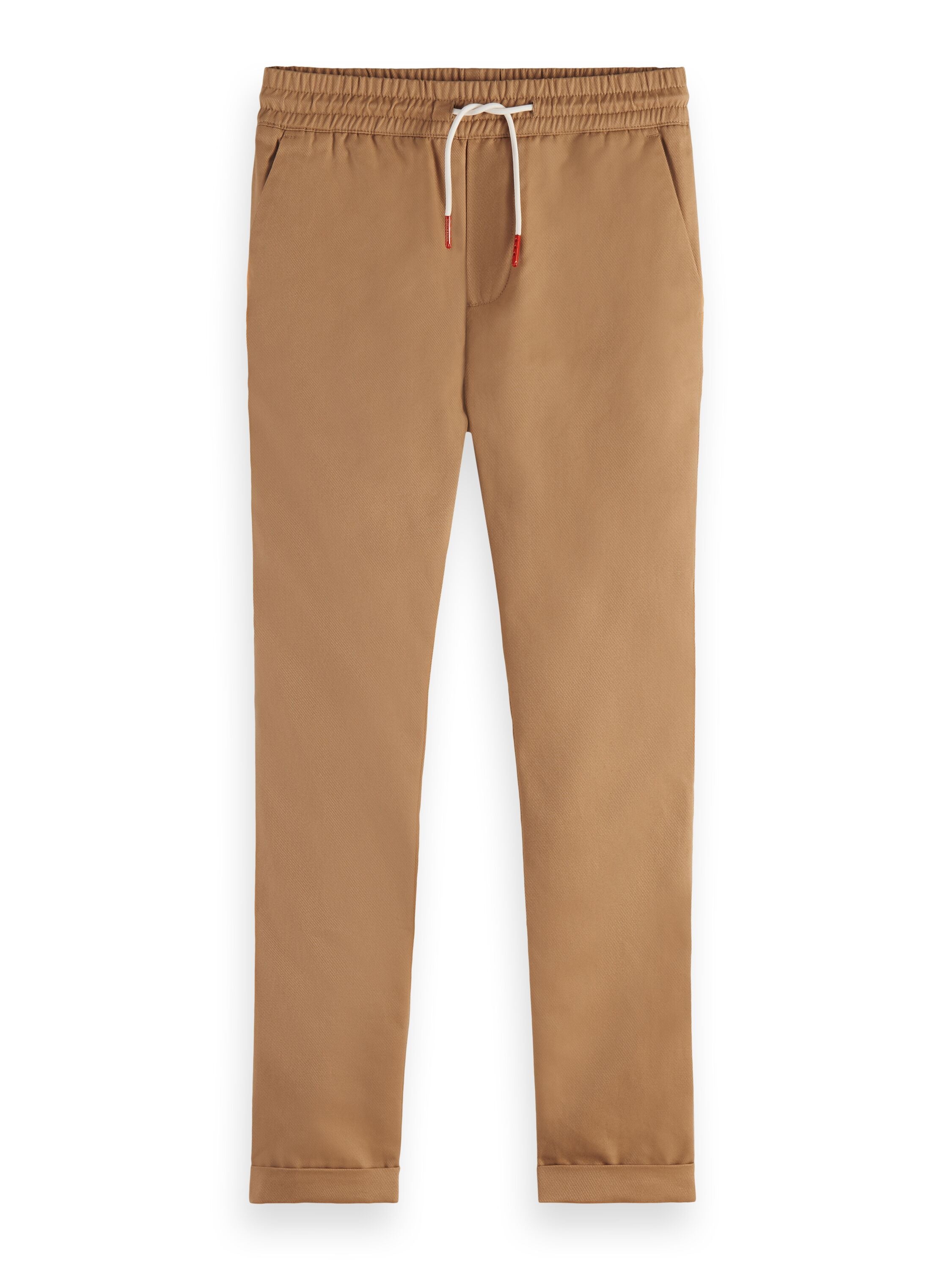 Scotch & Soda Boys Slim-Fit Elastic Waist Twill Pants - Sand