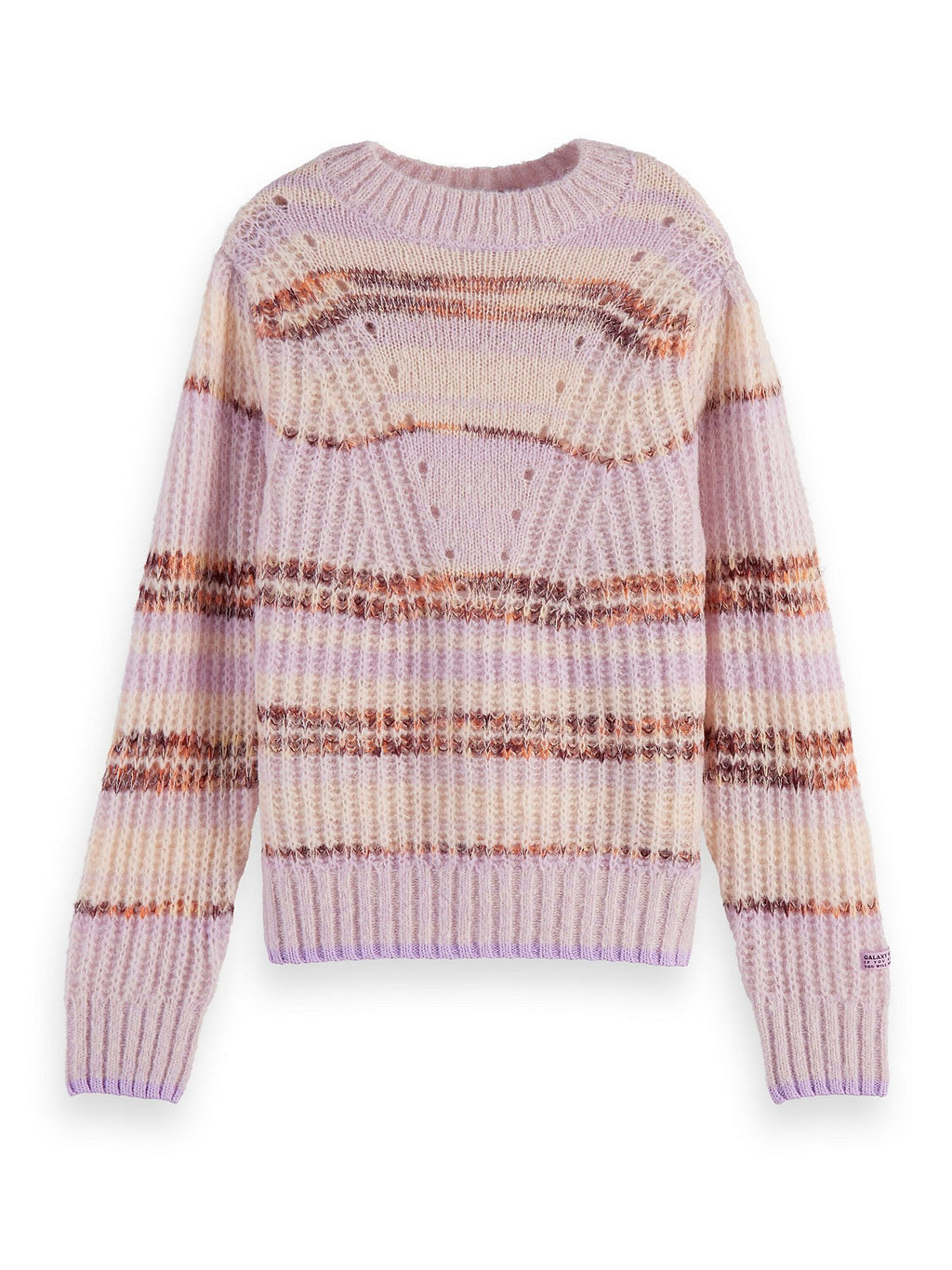 Scotch & Soda Girls Puffy Sleeved Pullover - Lilac