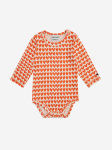 Bobo Choses Baby L/S Bodysuit - Hearts all Over