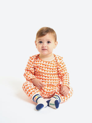 Bobo Choses Baby L/S Bodysuit - Hearts all Over