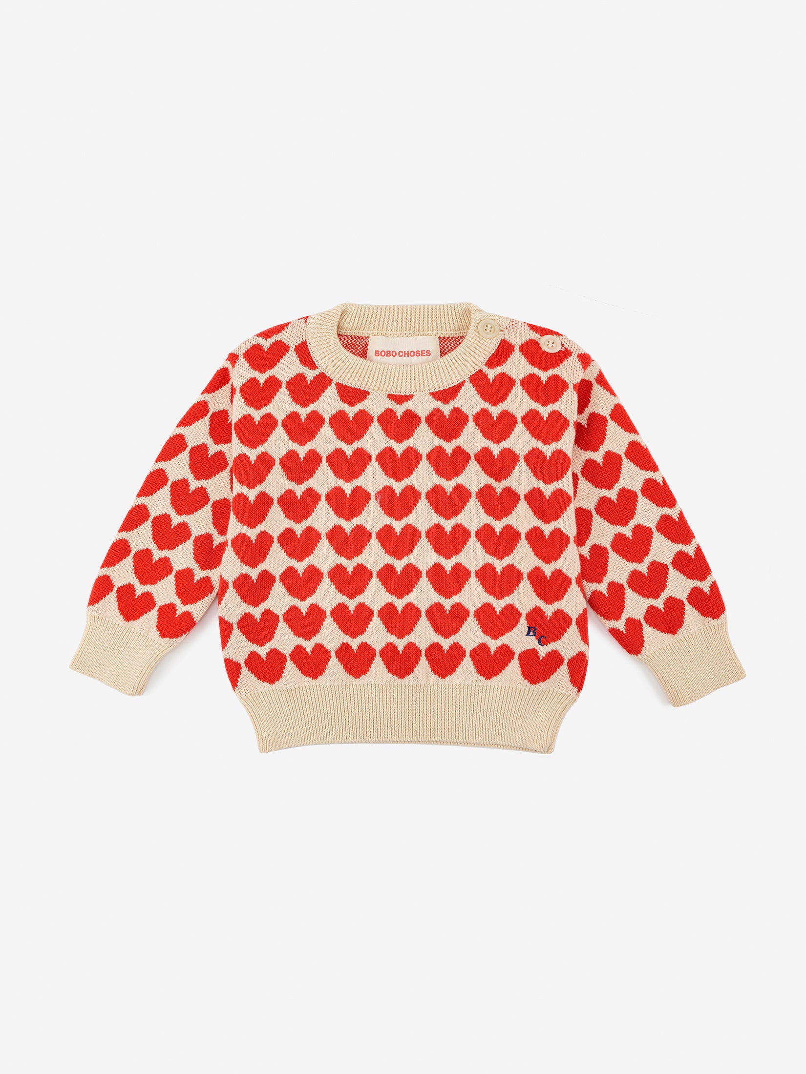 Bobo Choses Baby Jumper - Hearts
