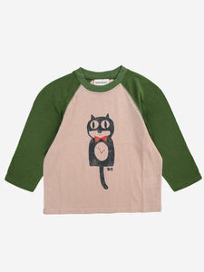 Bobo Choses Kids Long Sleeve T-Shirt - Cat O'Clock