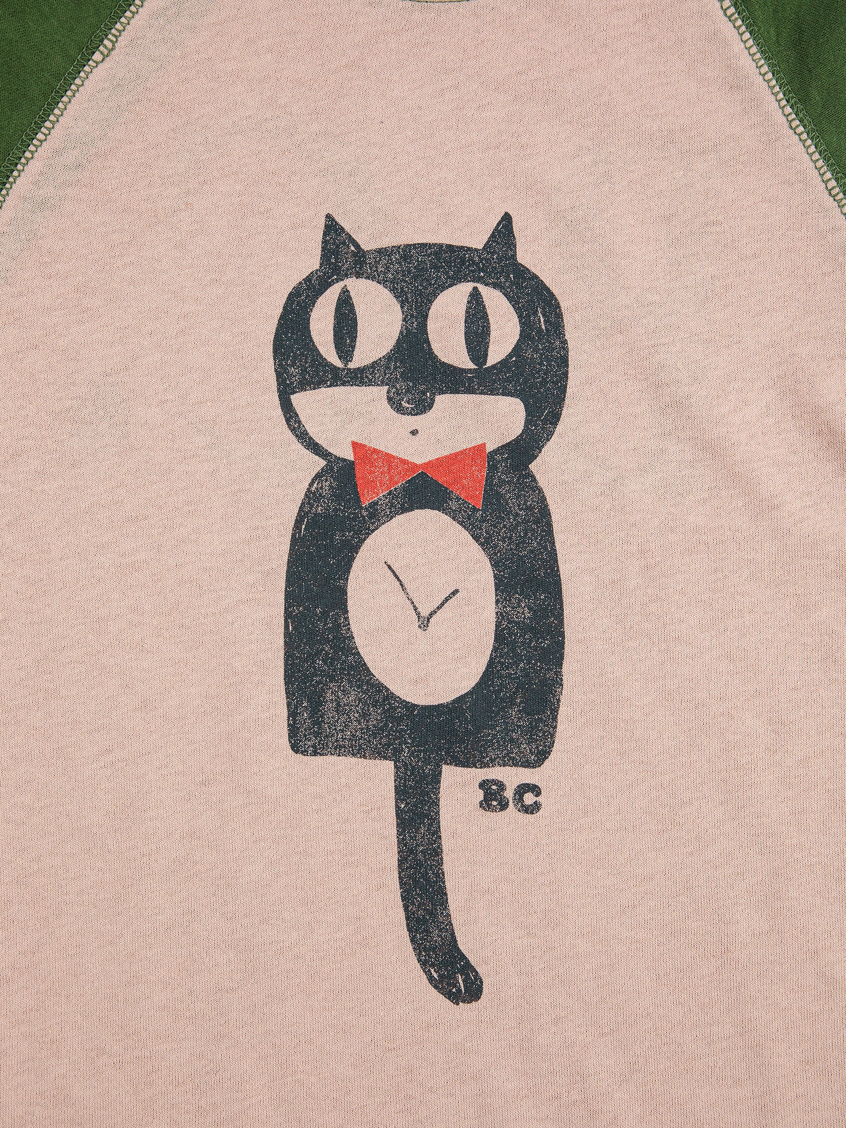 Bobo Choses Kids Long Sleeve T-Shirt - Cat O'Clock