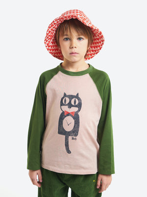 Bobo Choses Kids Long Sleeve T-Shirt - Cat O'Clock