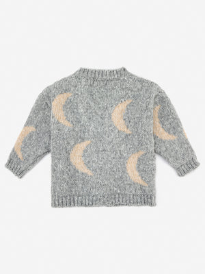 Bobo Choses Kids Jacquard Cardigan - Moon