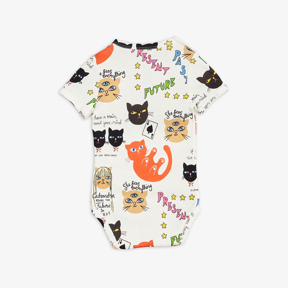 Mini Rodini Clairvoyant Cats Bodysuit - Multi