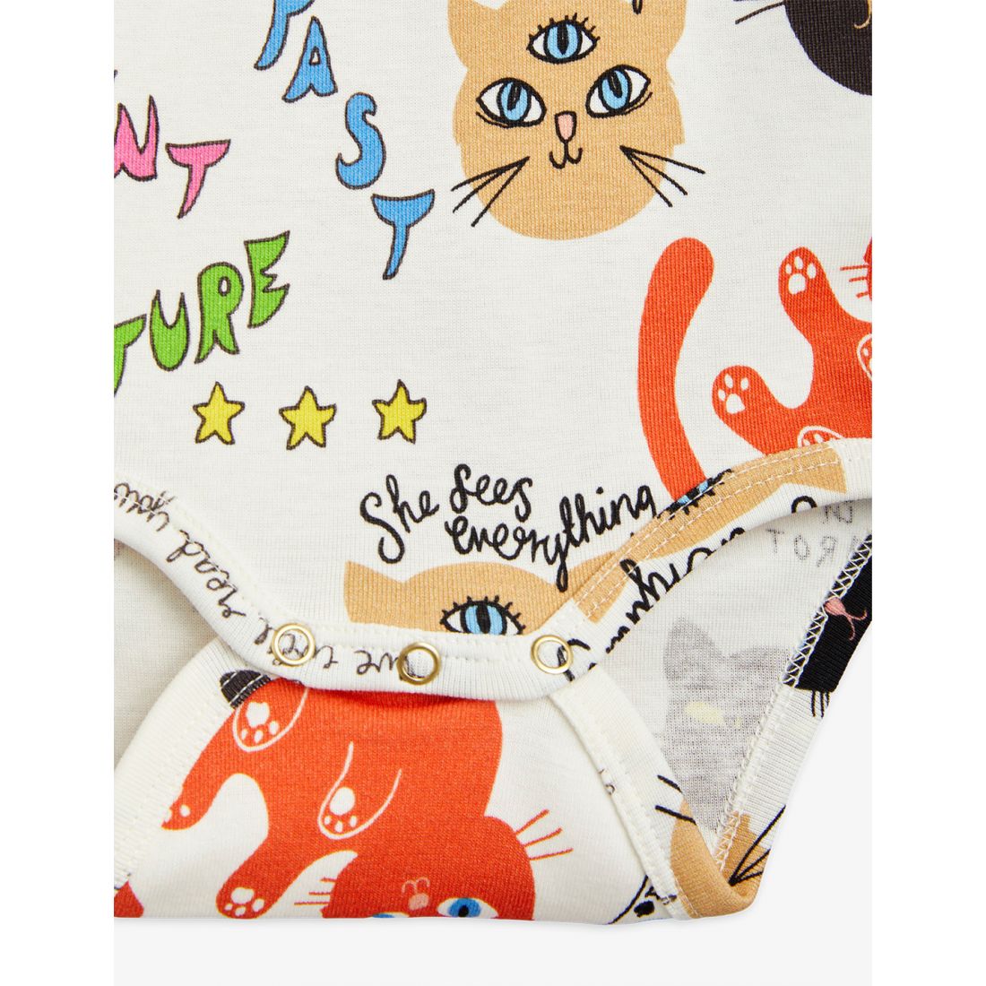 Mini Rodini Clairvoyant Cats Bodysuit - Multi