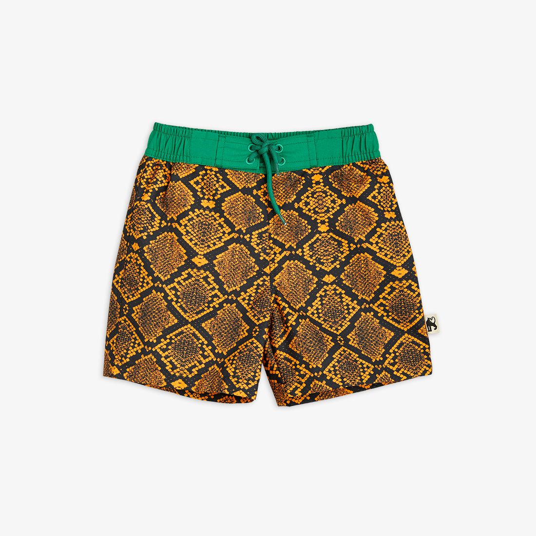 Mini Rodini Snake Skin Swim Shorts - Brown