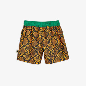 Mini Rodini Snake Skin Swim Shorts - Brown