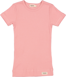 MarMar Copenhagen Short Sleeve Plain Top - Pink Delight