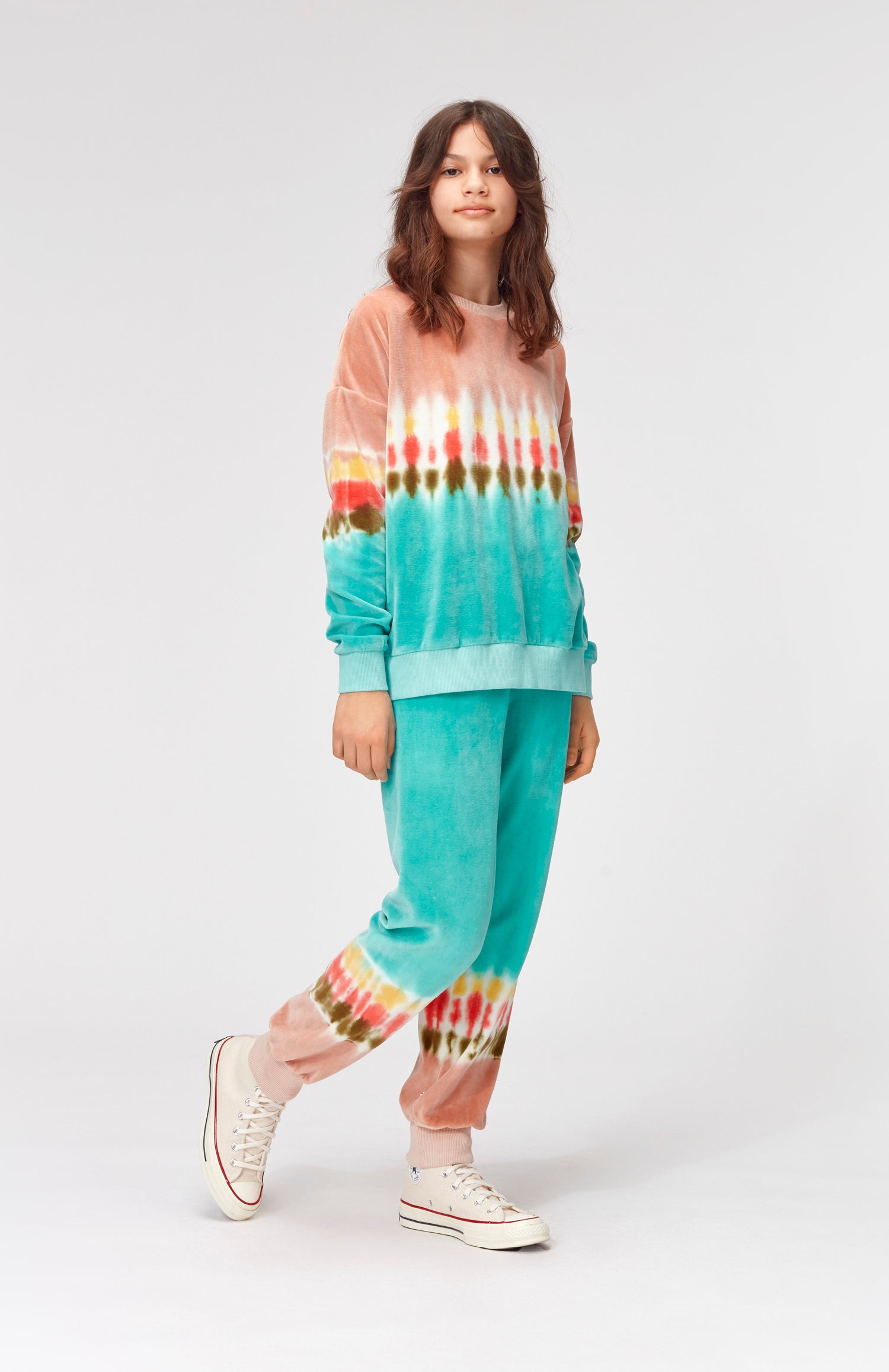 Molo Mika Sweatshirt - Tie Dye Stripe