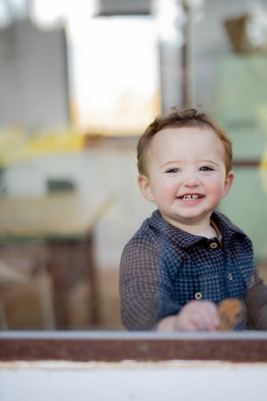 1 + In The Family Conrad Shirt - Navy