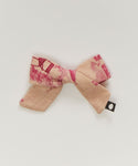 Oeuf Bow Clip - Silver Peony
