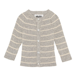 Molo Bendix Cardigan - Grey Stripe