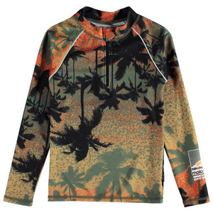 Molo Noble Rash Guard- Sunset Palms