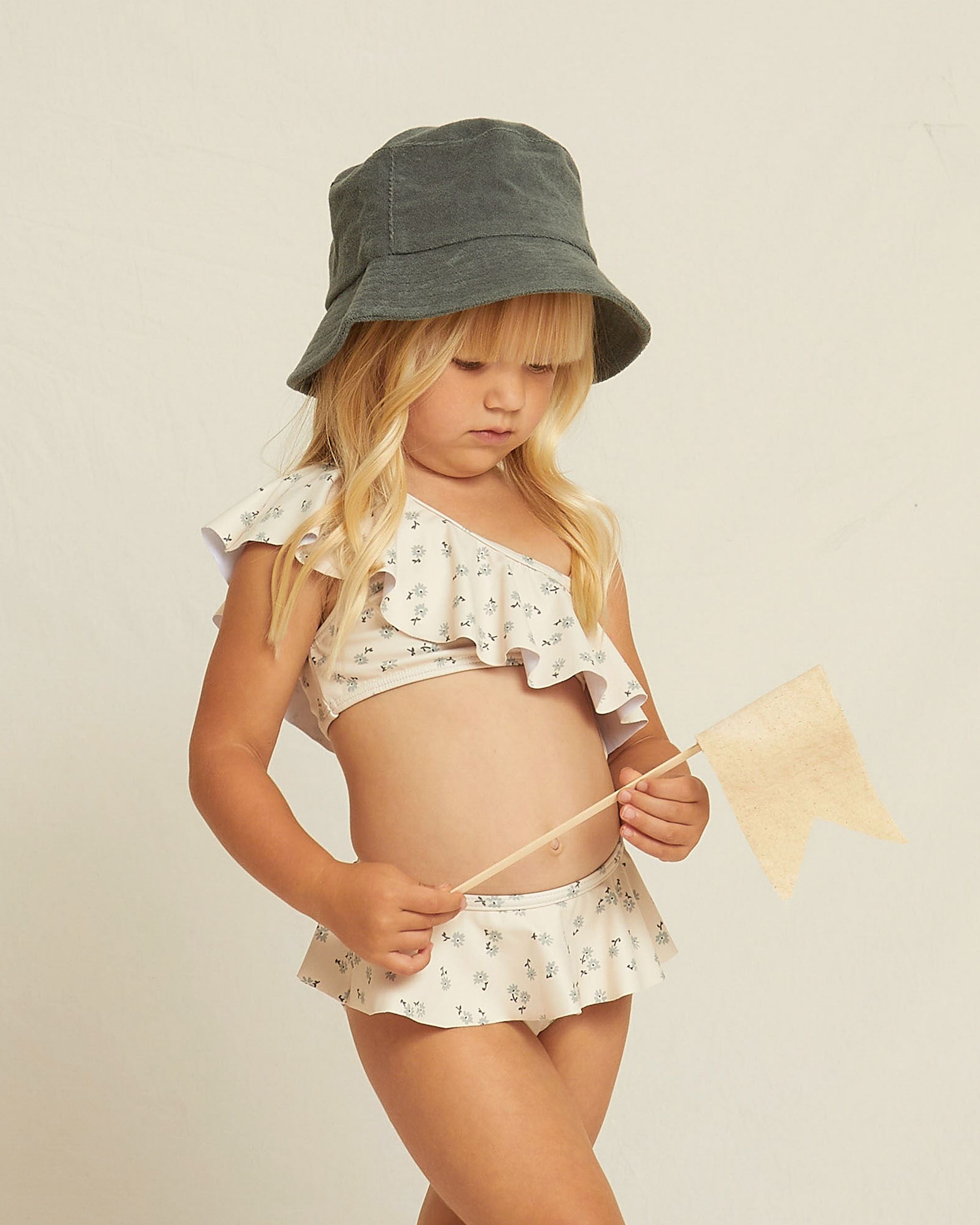 Rylee + Cru Skirted Bikini - Blue Ditsy
